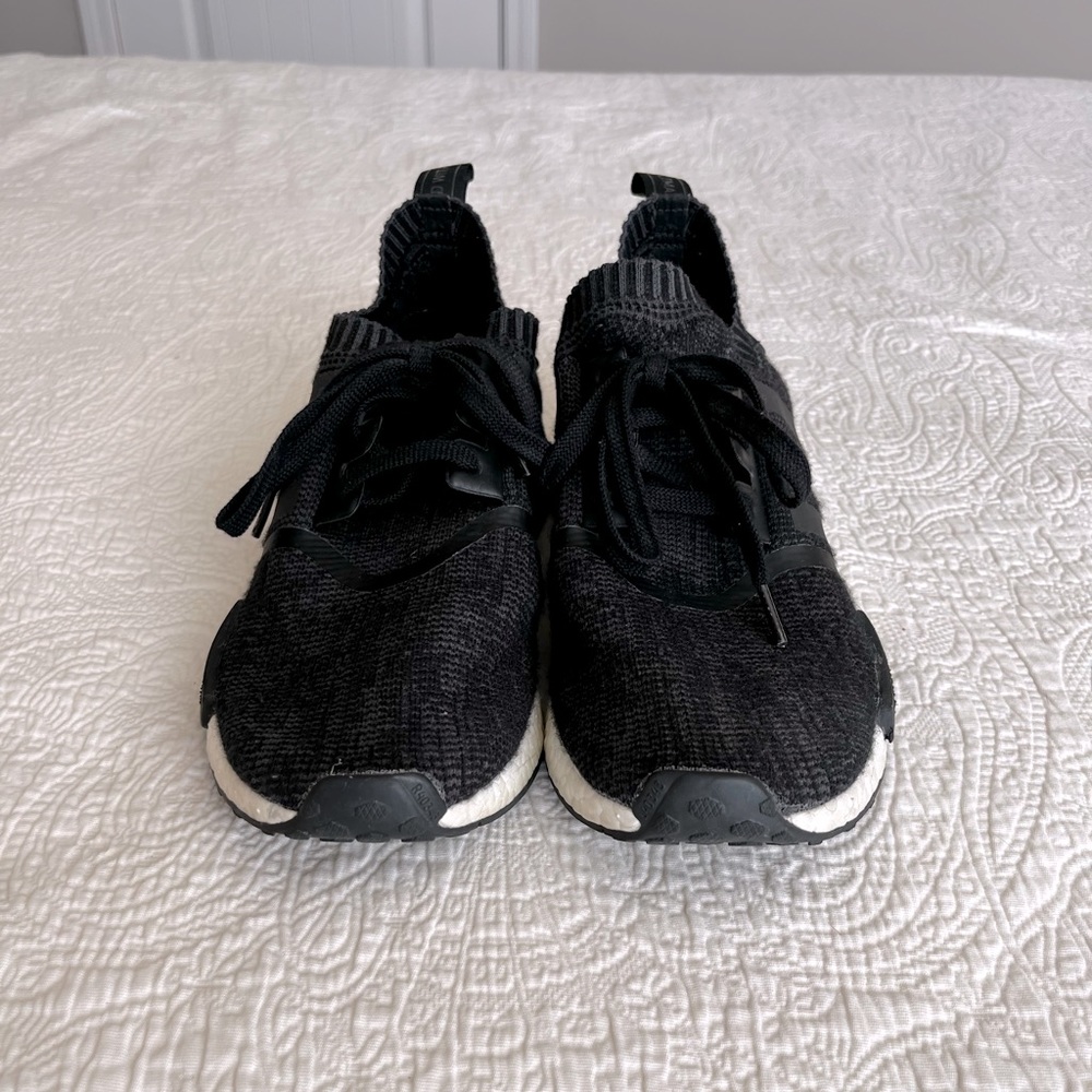 Adidas NMD R1 Winter Wool Primeknit Sneakers - Black